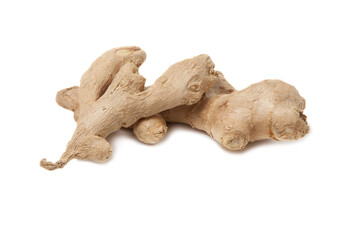 Root ginger isolated on a white studio background