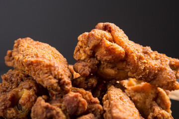 Southern fried chicken close up