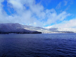 滋賀県長浜市余呉湖ー冬