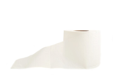 Simple toilet paper isolated on white background