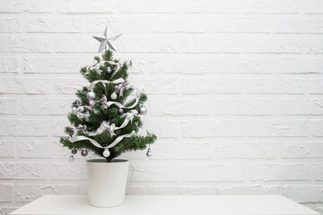 christmas tree on a white background