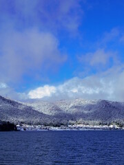 滋賀県長浜市余呉湖（冬）