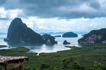 
Samet Nang Shee on a rainy day, but no matter what the weather And the beauty remains