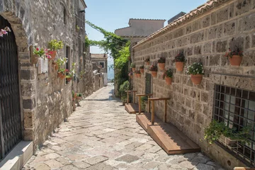 Printed roller blinds View of an alley of Casertavecchia, Campania, Italy, Europe