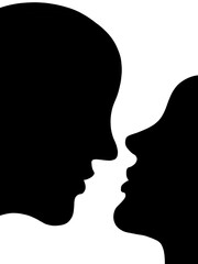 Disegno grafico concettuale amore