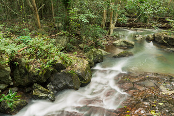 PHO HIN DAT Waterfall is in Namtok Sam Lan National Park ,Saraburi Thailand	