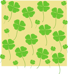 green clover pattern