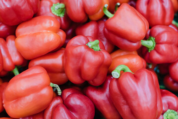red pepper background, bell pepper
