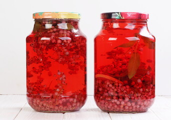 Jar of maraschino cocktail cherries
