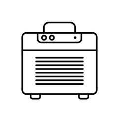Guitar amp icon. Vector