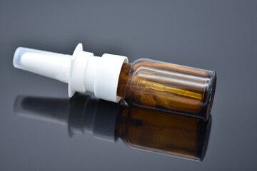 small bottle of liquid to unclog the nose