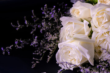 bouquet of roses for background