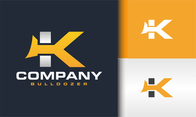 initial K bulldozer logo © Hasim