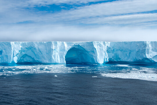 Blue Iceberg in Antarctica