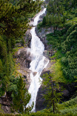 Fototapeta na wymiar waterfall,la thuile,val d'aoste,italy