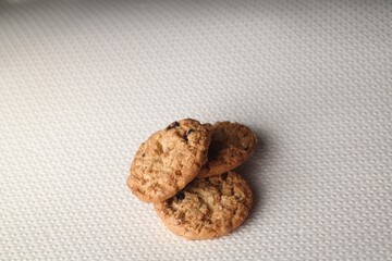 traditional homemade large oatmeal cookie