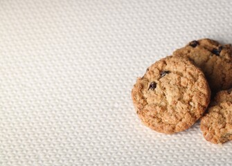 traditional homemade large oatmeal cookie