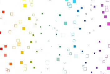 Light Multicolor, Rainbow vector cover with polygonal style.