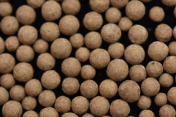 macro of silica gel balls