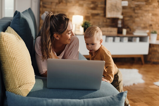 Come On, Let's Watch Some Cartoons On Laptop Together!