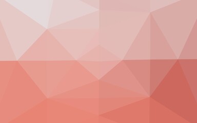Light Red vector polygonal pattern.