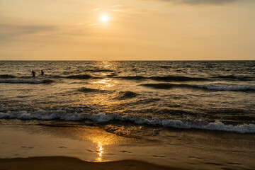 Ocean sunset landscape view, Sri Lanka