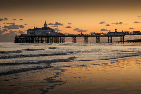 Sunset English Seaside Pier