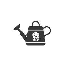 Obraz premium Watering can icon, isolated white vector background