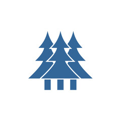 Obraz premium Pine logo design vector template, Outdoor logo design concept, Icon symbol