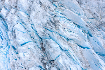 Nordenskiöld glacier from above, Svalbard, Norway