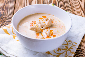 satsivi georgian kitchen on wooden table