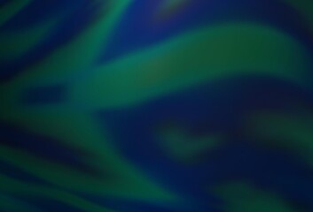 Fototapeta premium Dark BLUE vector blurred template.