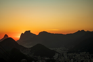 Rio de Janeiro from Sugarloaf Mountain at Sunset