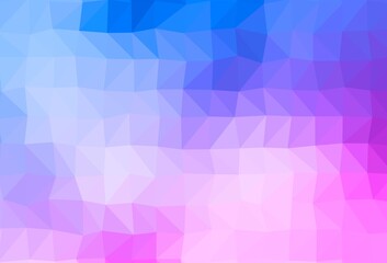 Light Pink, Blue vector polygonal pattern.