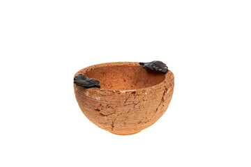 decorative object stone bowl isolated