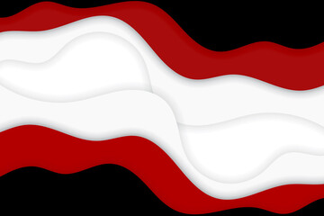 Naklejka premium Abstract Red, Black and white wave background Modern colorful flow poster. layout for Advertisement, Presentations, flyers, posters and invitations.