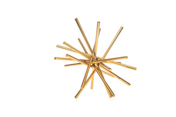 decorative abstract metal object isolated