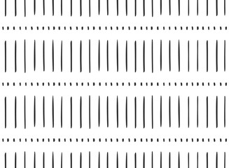 Simple Hand Drawn Vector Pattern for Decoration - Abstract Black and White Background