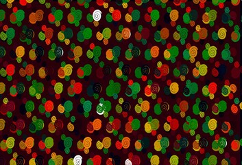 Light Multicolor, Rainbow vector background with bent ribbons.