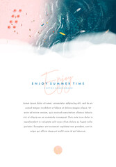 Vector summer beach flyer design