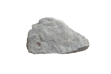 A piece raw of sandstone rock isolated on a white background.