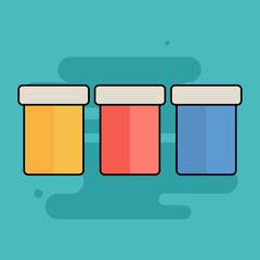 Paint back to school tool picture icon - Vector