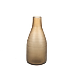 decorative colored glass bottle on white background isolated