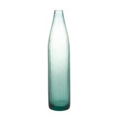 decorative colored glass vase on white background isolated