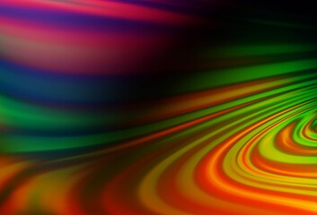 Obraz premium Dark Multicolor, Rainbow vector pattern with lava shapes.