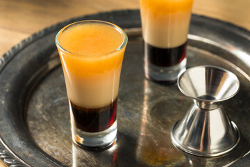 Boozy Layered B52 Shot Cocktail