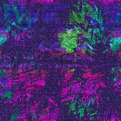 Rainbow boho tie dye mottled linen texture background. Seamless tropical vibrant 80s style fabric effect pattern. For retro hippy fashion, vintage colorful ombre home decor allover print. © Limolida Studio