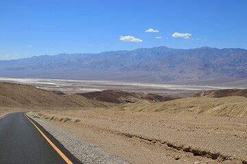 road in the death valley