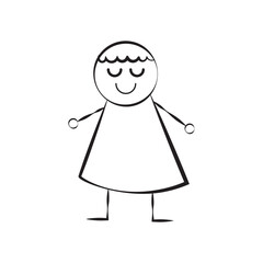 good mood. character drawing. Vector picture. 