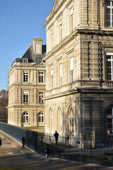 Fototapeta na wymiar Palais du jardin du Luxembourg à Paris, France